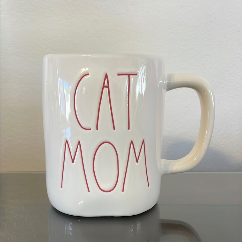 Cat Mom White Mug